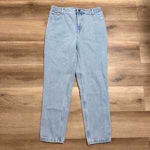 Lucy & Yak Jeans Womens 32 R Blue High Rise Relaxed Dana Mom Straight Leg Denim
